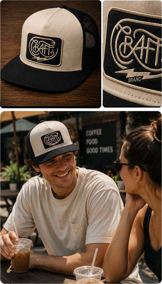 CLASSIC TRUCKER tan/blk
